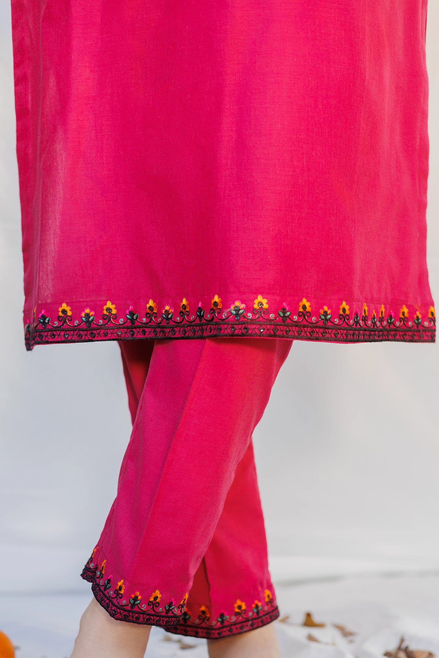 Mystic cherry- Luxury Embroidered 2PC Lawn Dress