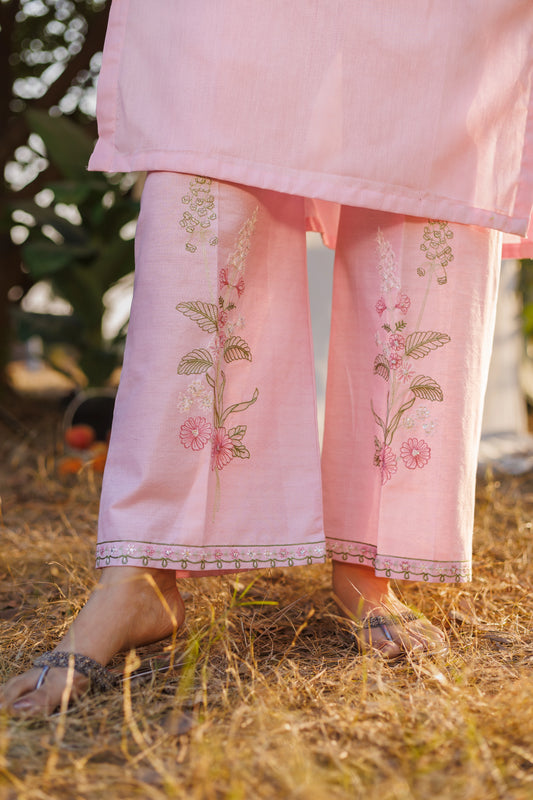 Pink Bloom- Luxury Embroidered 2PC Lawn Dress