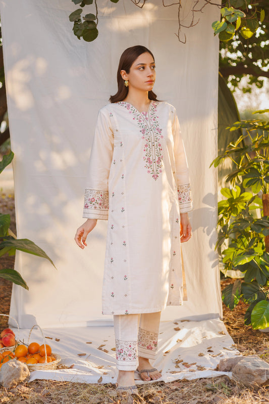 Fiora- Luxury Embroidered 2PC Lawn Dress