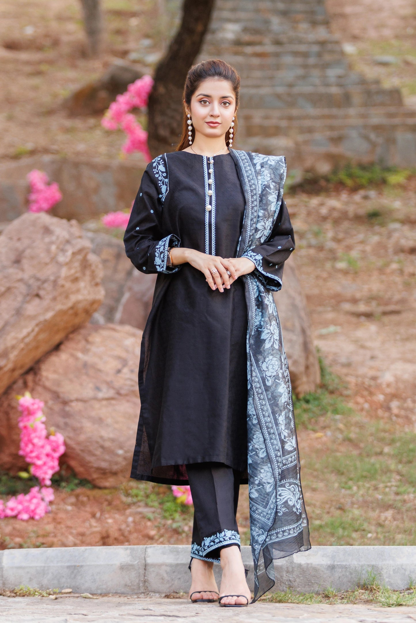 MOONLIGHT - Luxury Embroidered 3-PC Lawn Dress