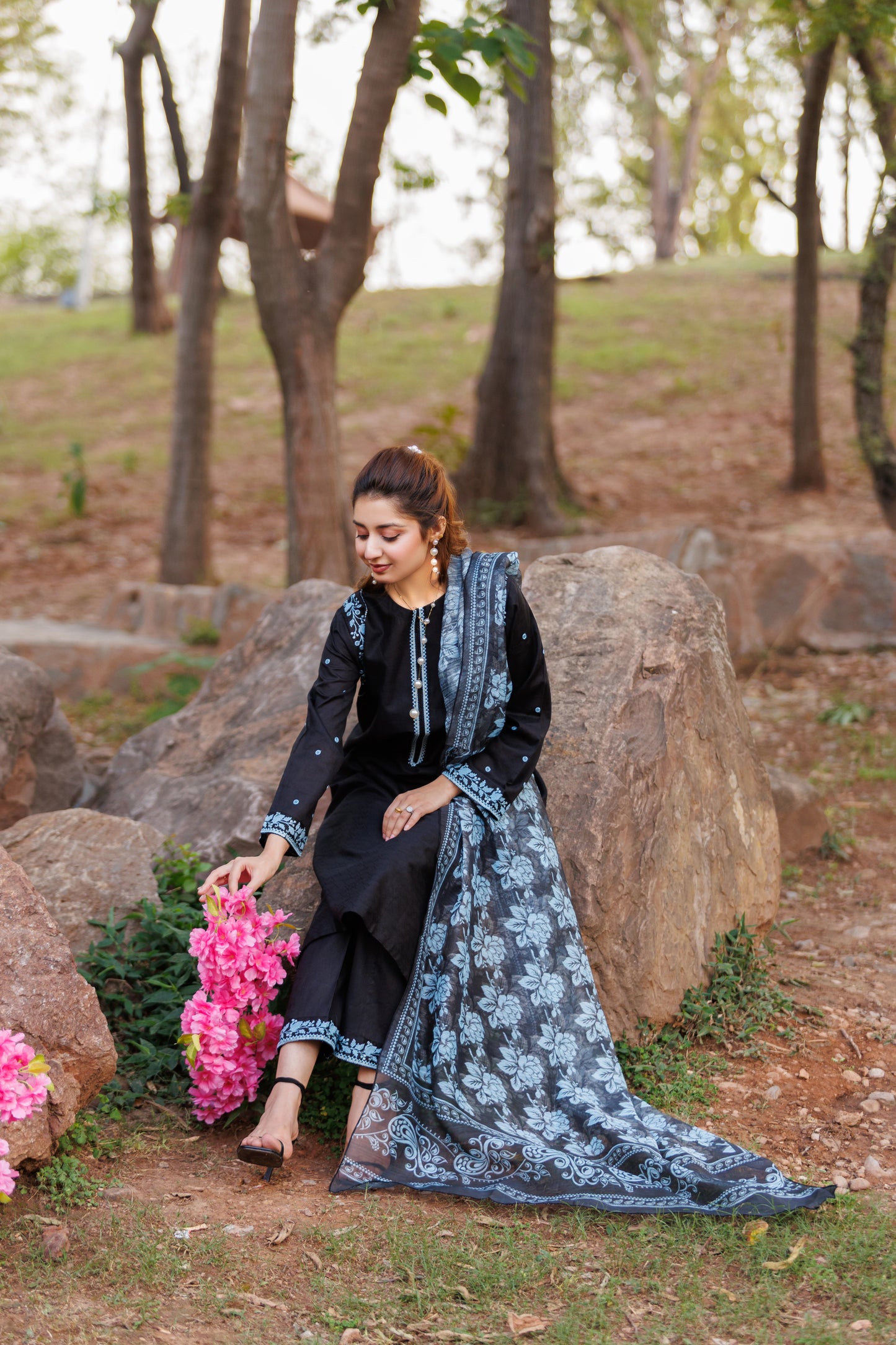 MOONLIGHT - Luxury Embroidered 3-PC Lawn Dress