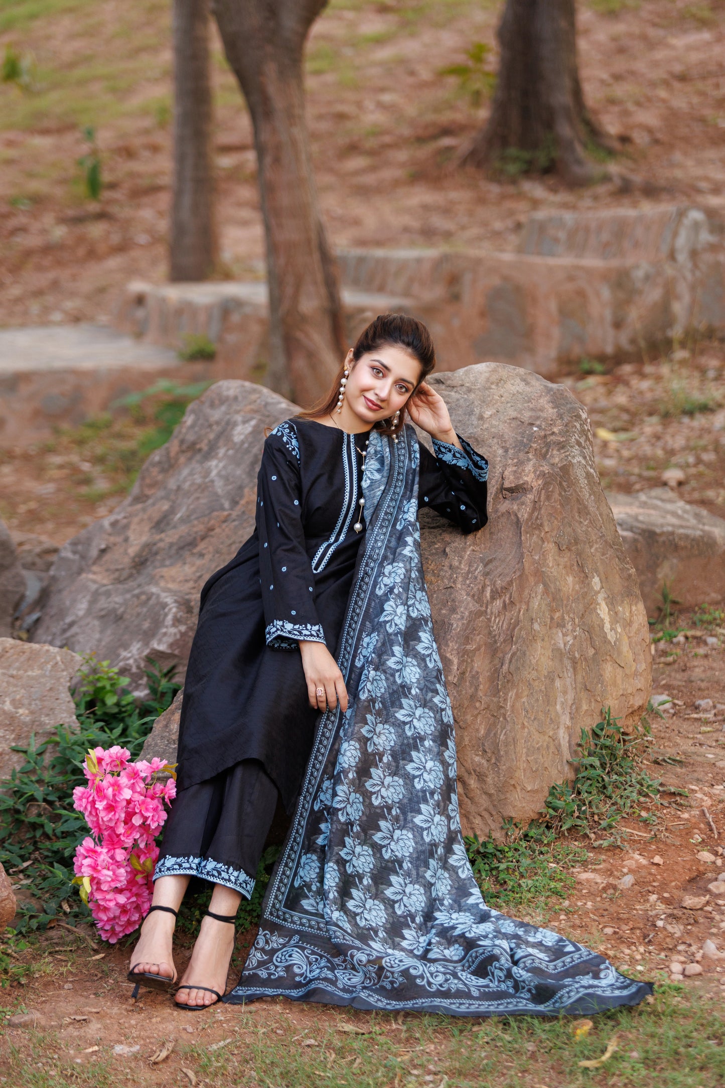 MOONLIGHT - Luxury Embroidered 3-PC Lawn Dress