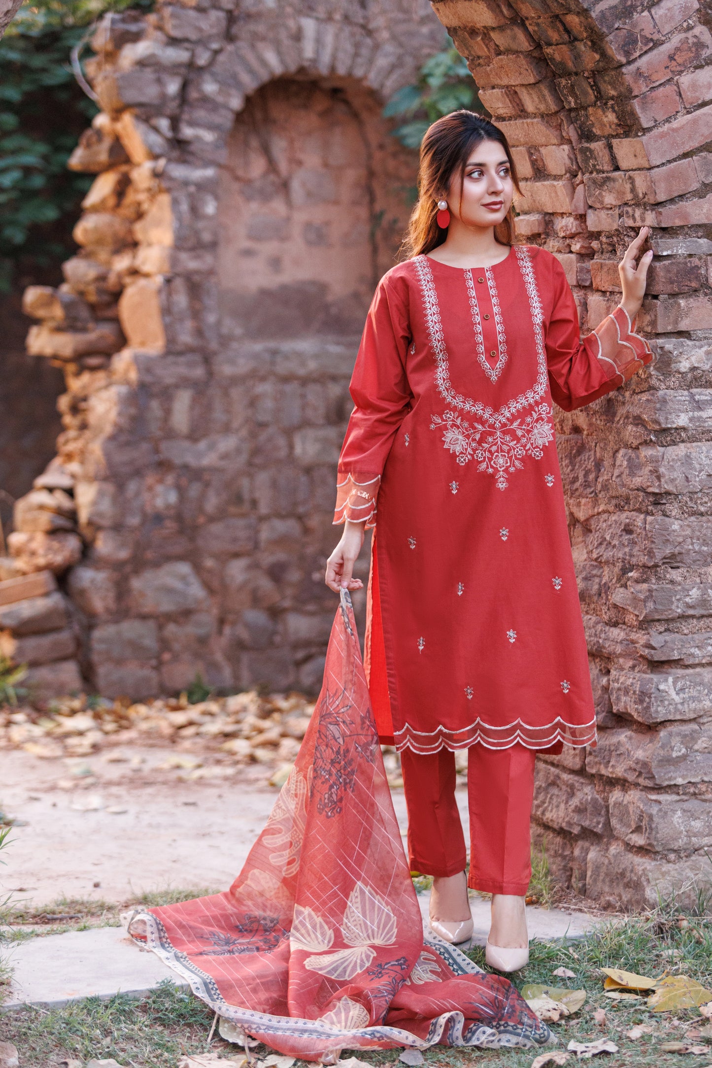 ZIRCON- Luxury Embroidered 3-PC Lawn Dress