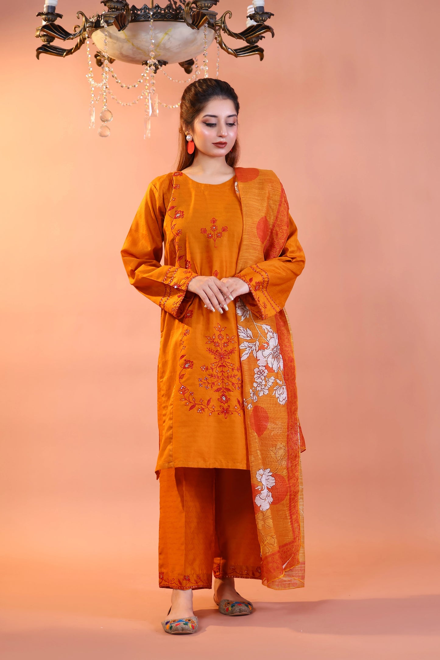 CANARY - Luxury Embroidered 3-PC Lawn Dress