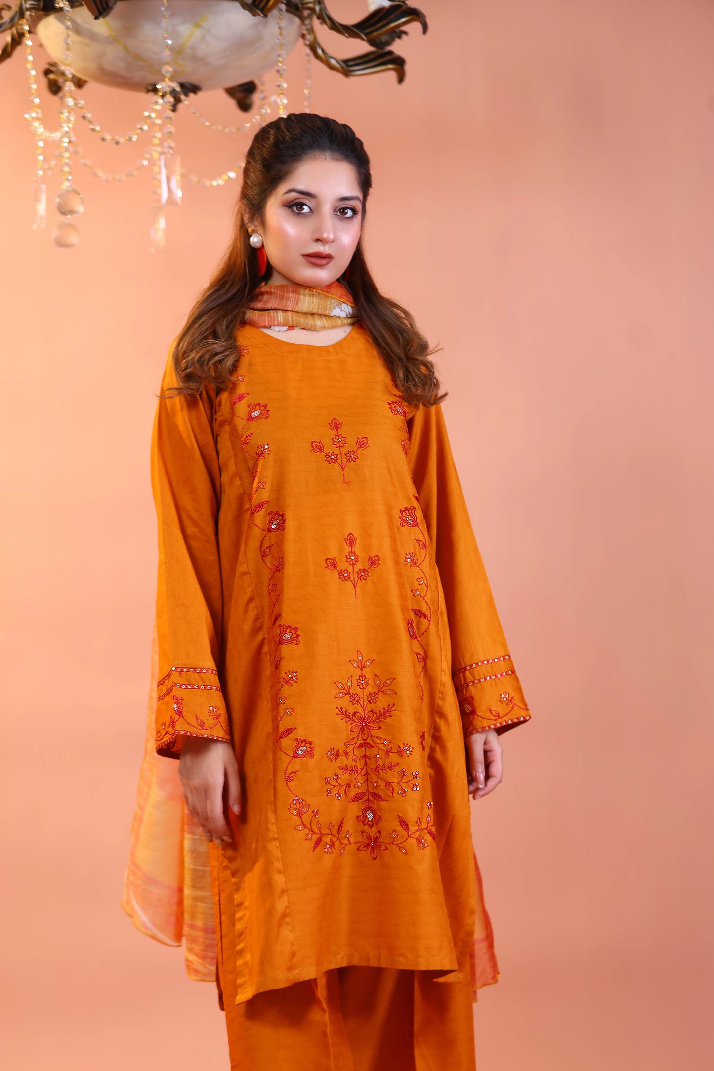 CANARY - Luxury Embroidered 3-PC Lawn Dress
