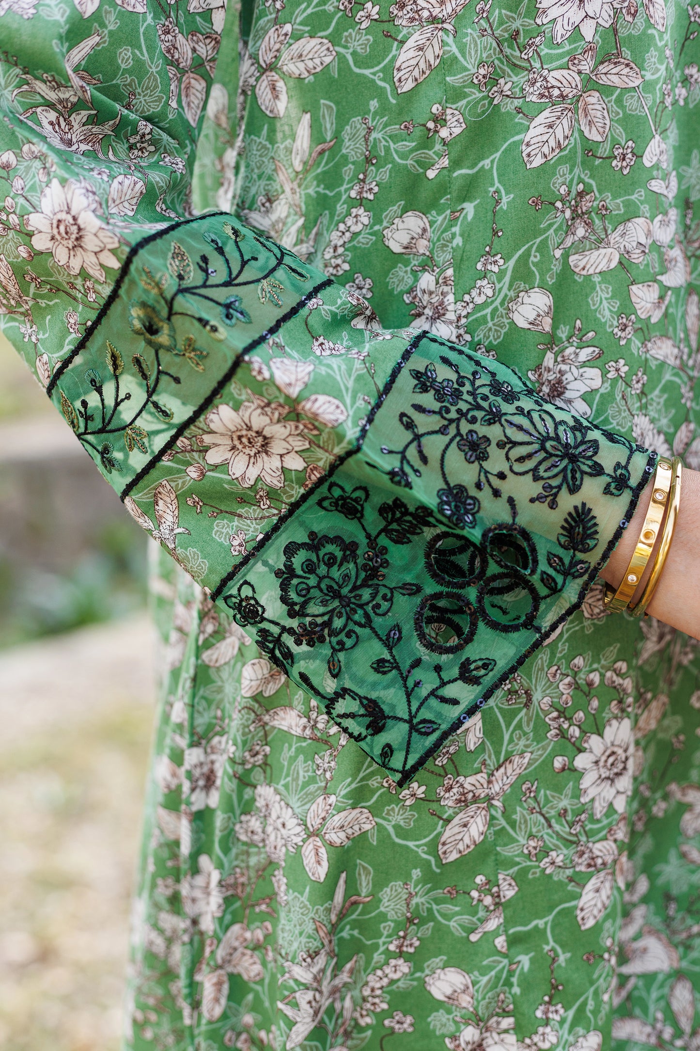 Jasmine - Frock Embroidered 2PC Stitched Lawn Dress