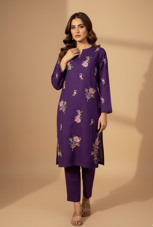 Ayra - Embroidered2-PC Khaddar Dress