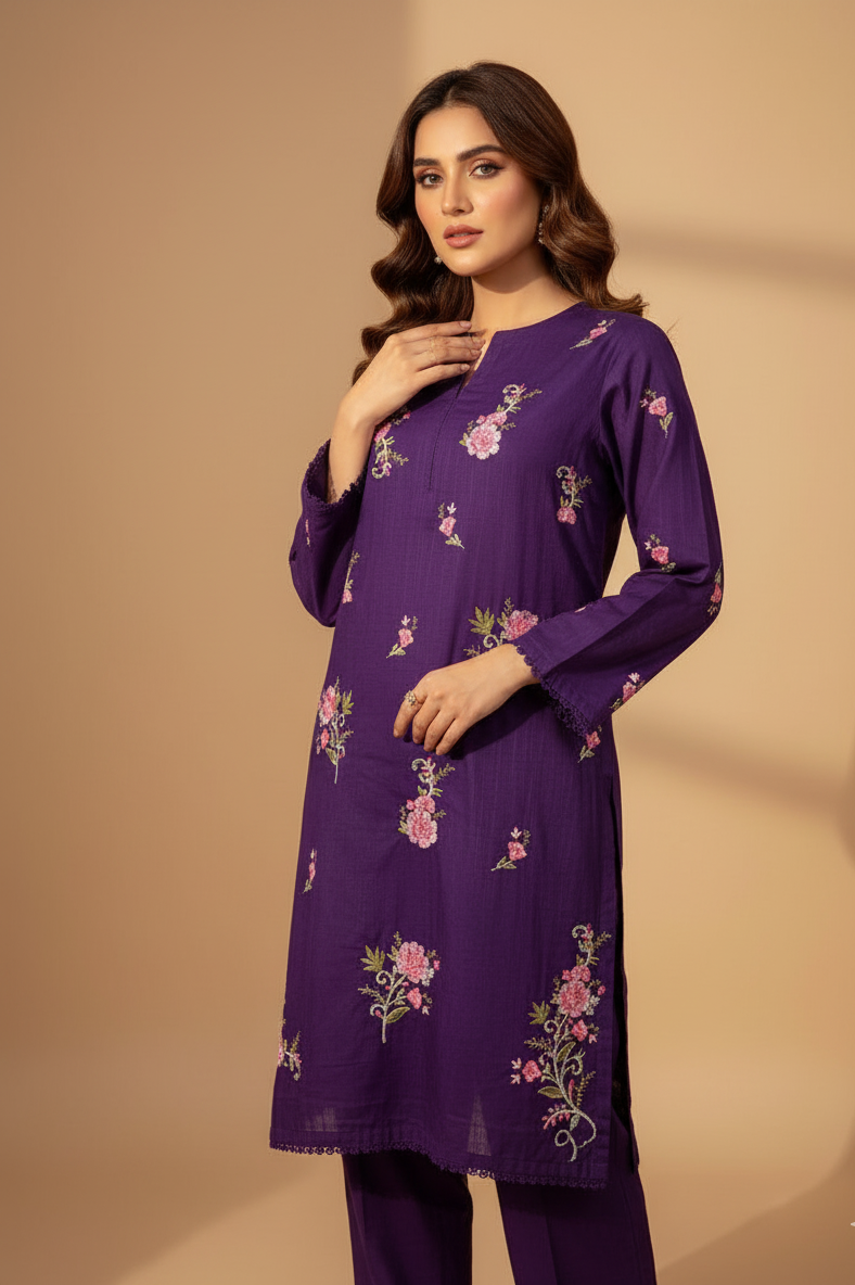 Ayra - Embroidered2-PC Khaddar Dress