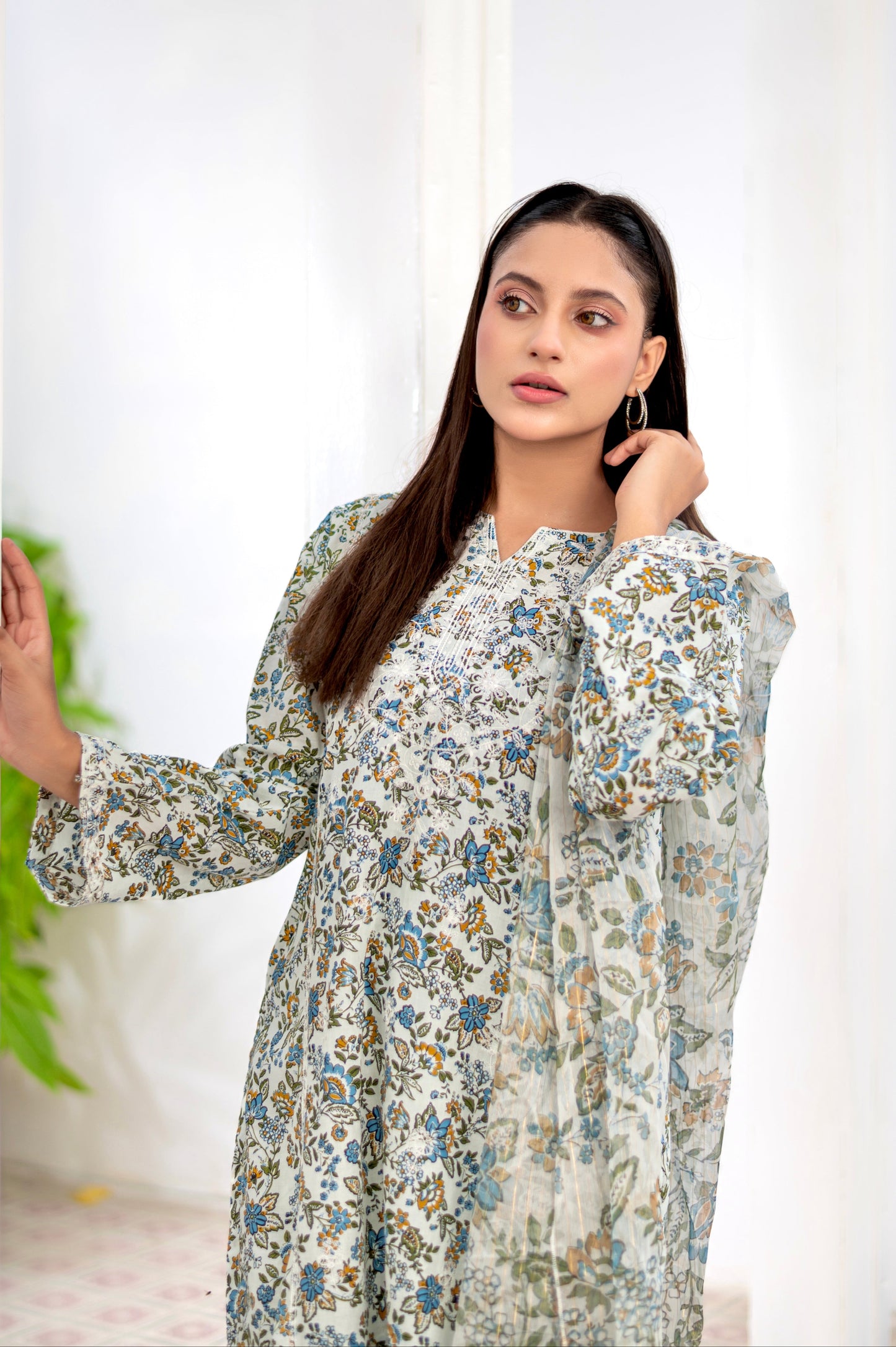 CITRINE - Embroidered 3-PC Farshi Shalwar Lawn Dress