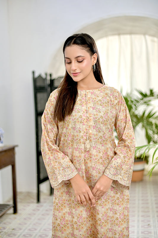 ELENA Embroidered 2-PC Lawn Dress