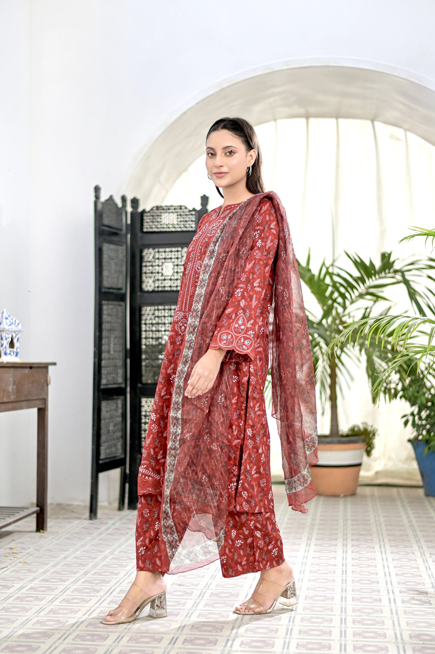 SAIBAH - Embroidered 3-PC Lawn Dress