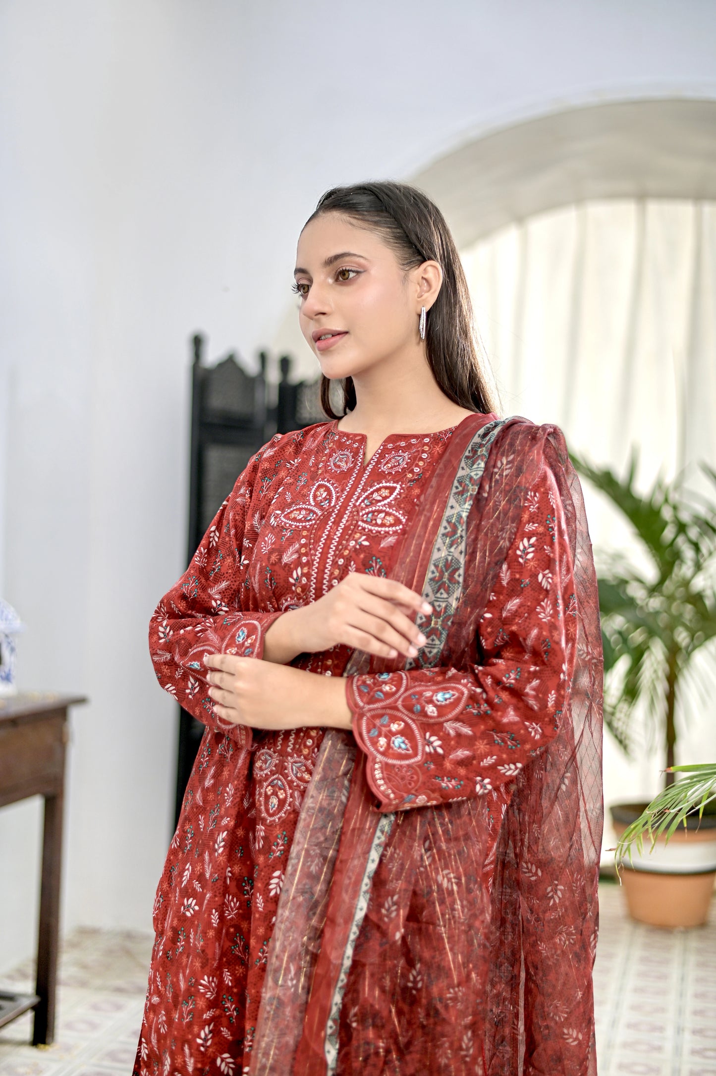 SAIBAH - Embroidered 3-PC Lawn Dress