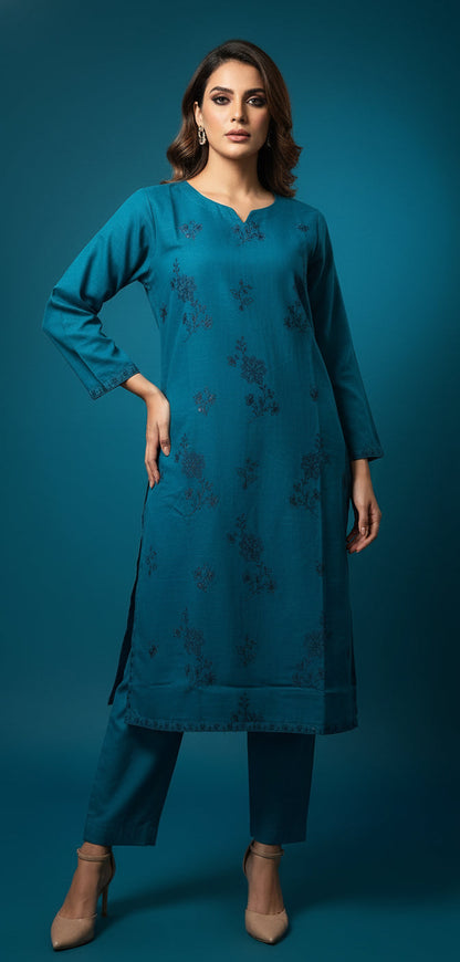 Sera - Embroidered2-PC Khaddar Dress