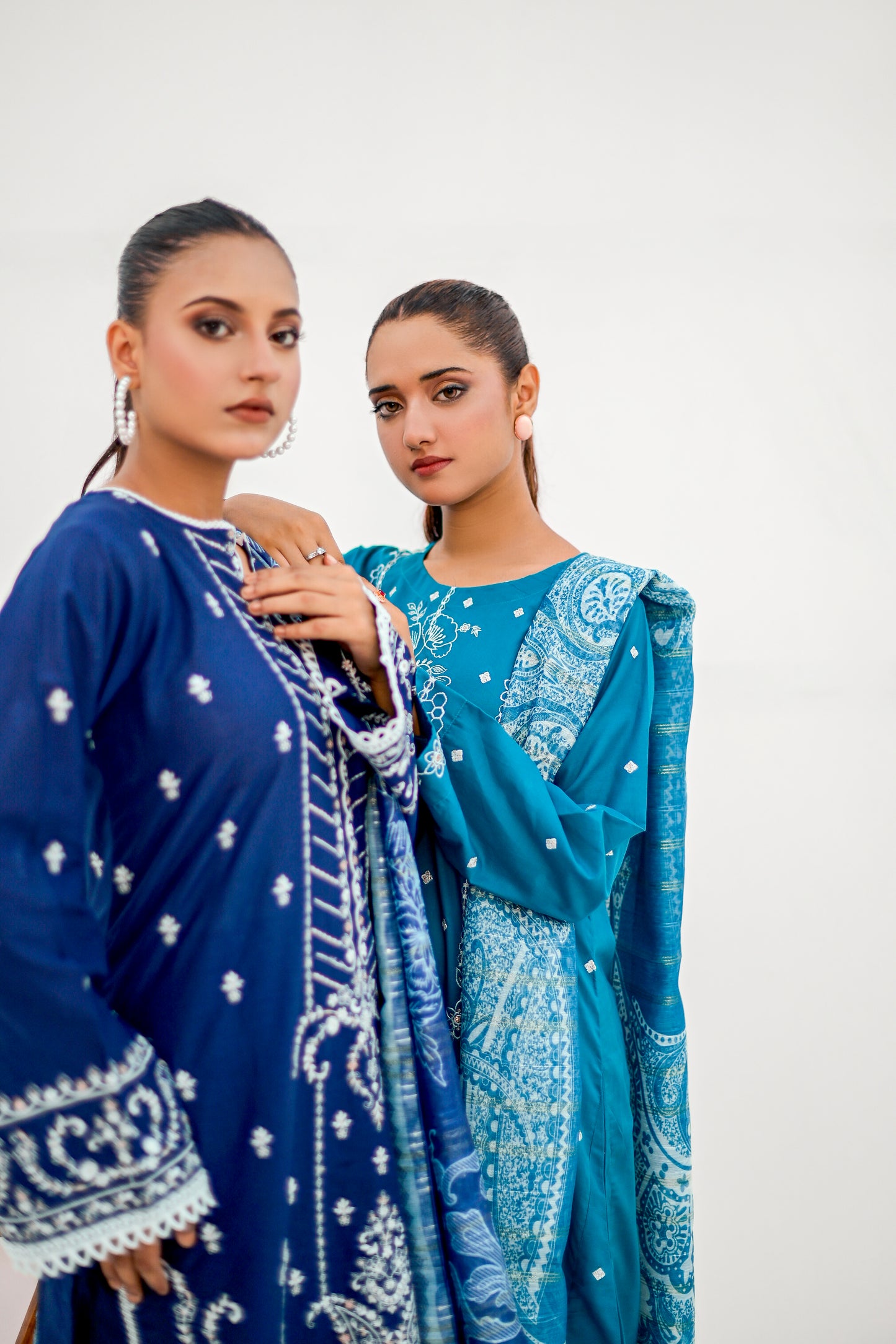 KOYAL 3pc Stitched Embroidered Lawn  Dress
