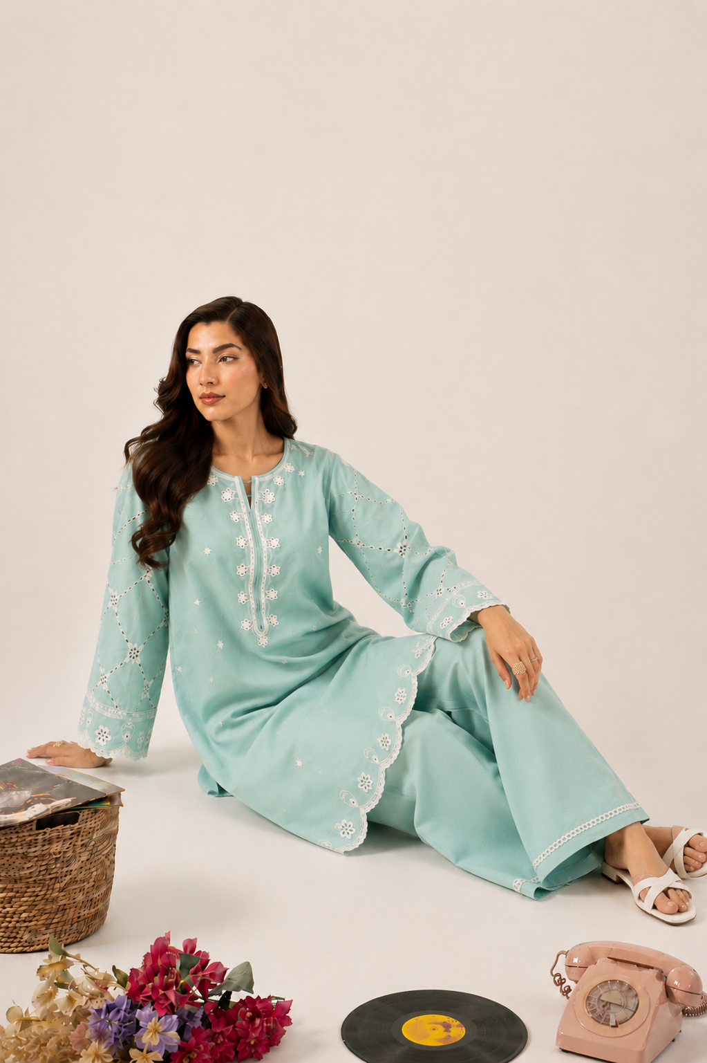 OPAL Embroidered Lawn 2 Piece