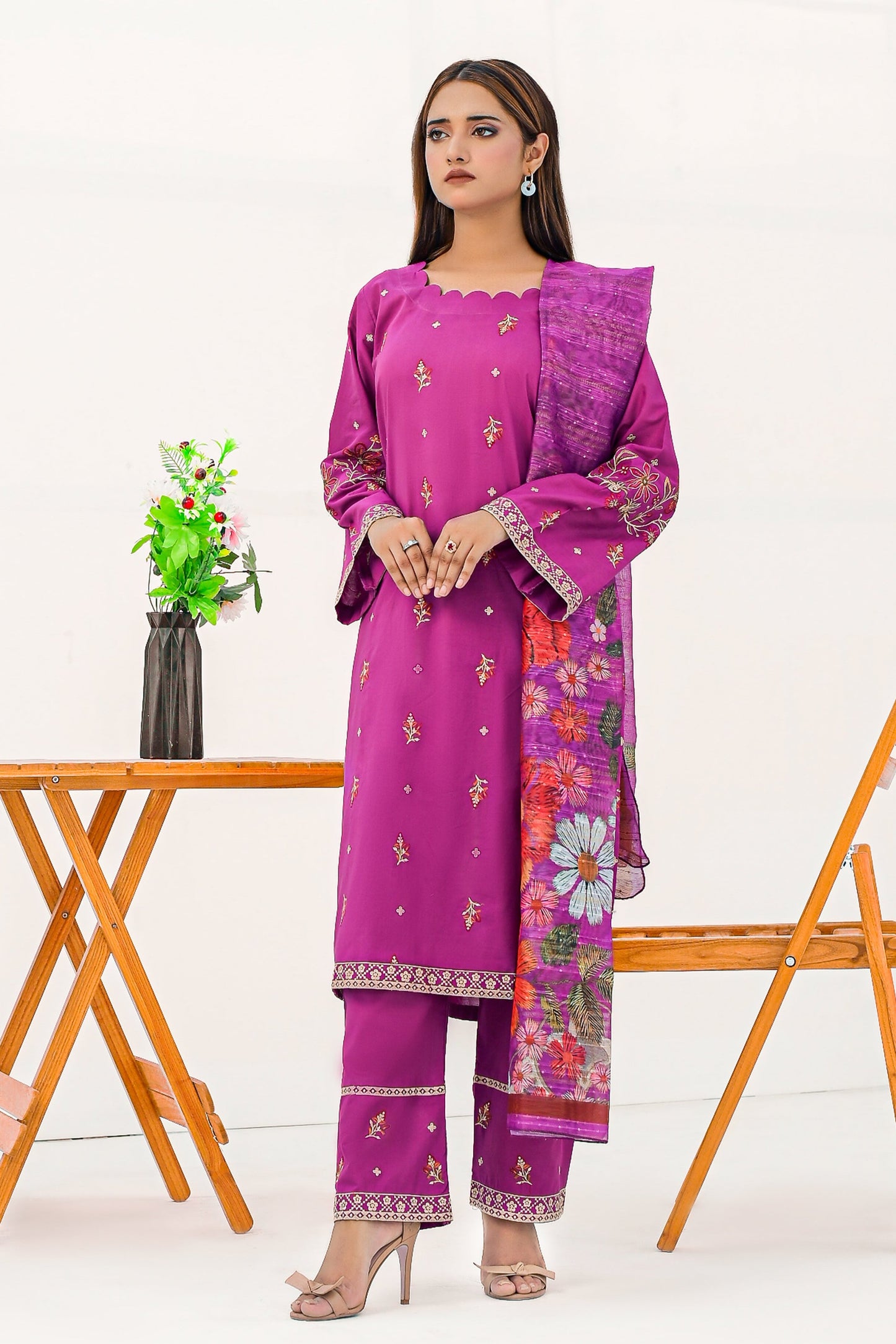 JASMINE Lawn Embroidered Dress