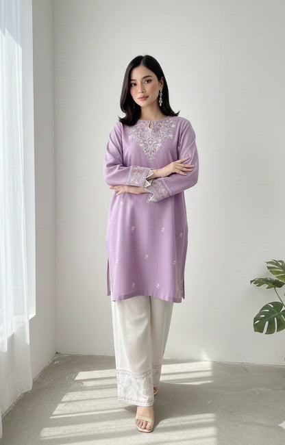 Saiyaara - Embroidered2-PC Khaddar Dress