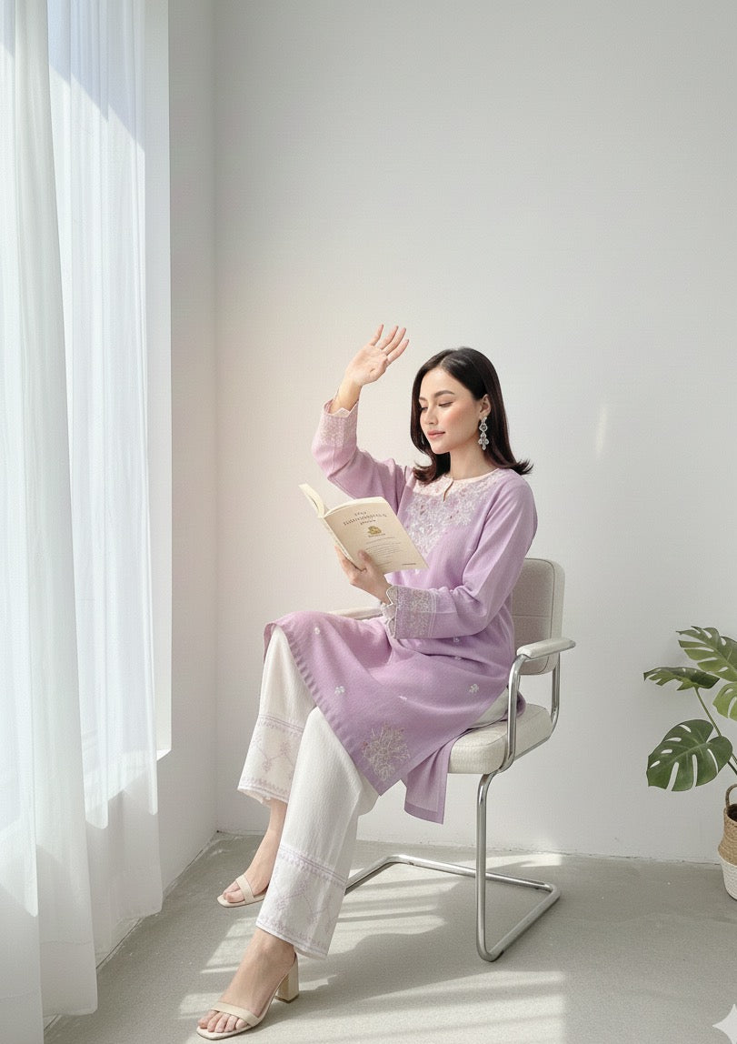 Saiyaara - Embroidered2-PC Khaddar Dress