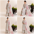 Pearl Ivory Embroidered 3-PC Lawn Dress