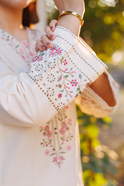 Fiora- Luxury Embroidered 2PC Lawn Dress