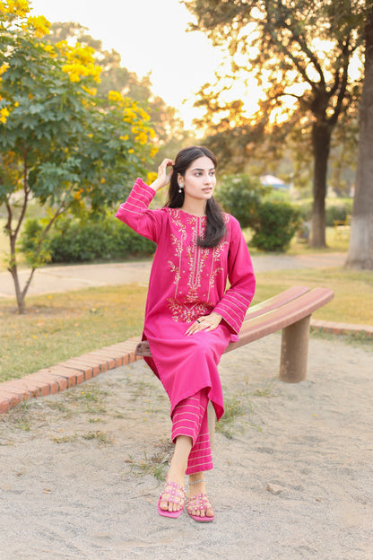 Mai- Lawn Embroidered 2 Piece Dress