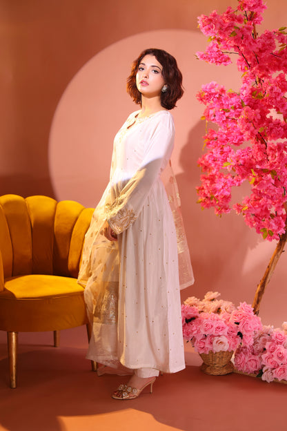 Zeenat- Raw Silk Formal Stitched Dress Mak Fashion Zeenat- Raw Silk Formal Stitched Dress Mak Fashion