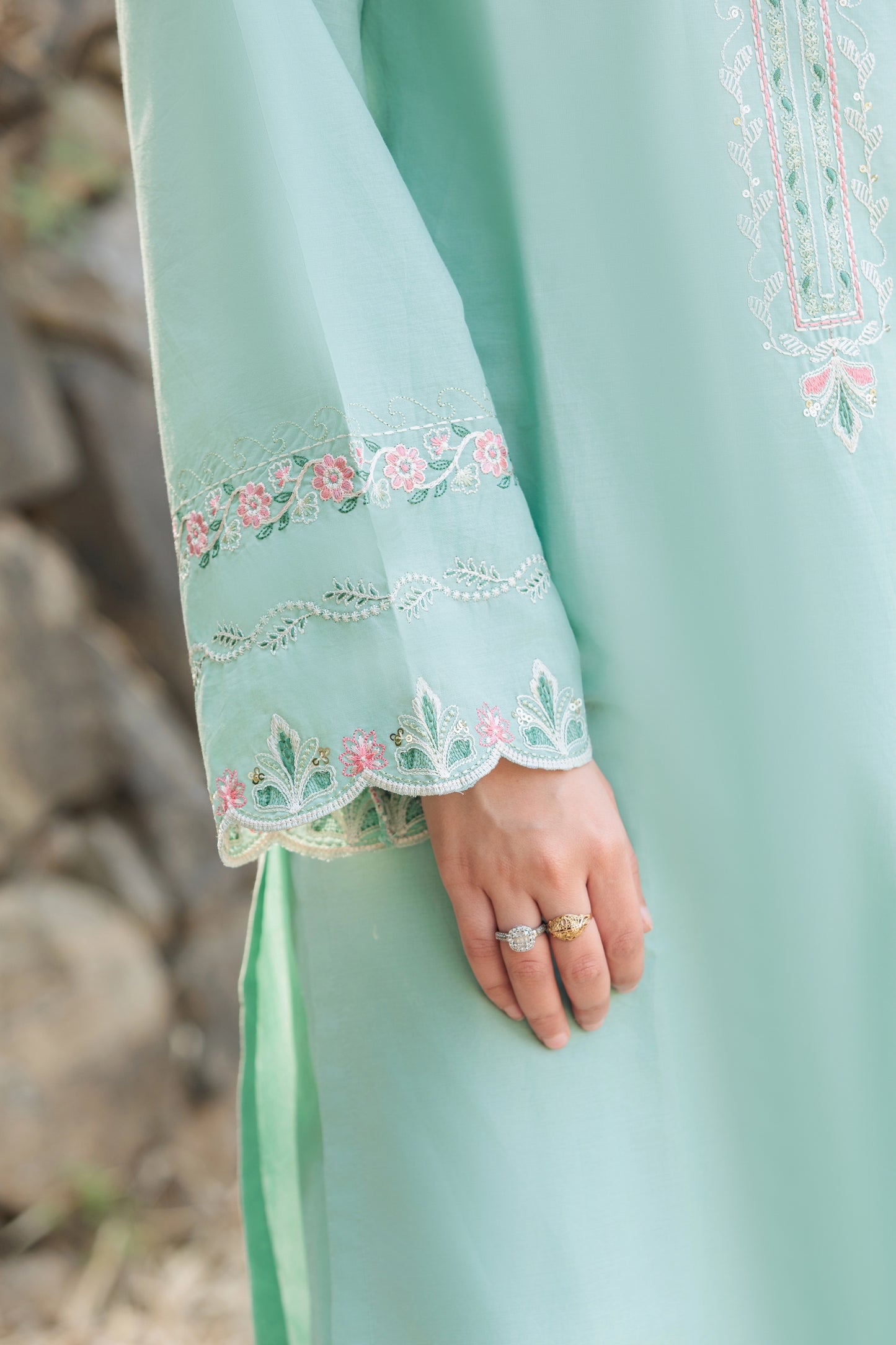 ZAIB Embroidered 3-PC Lawn Dress