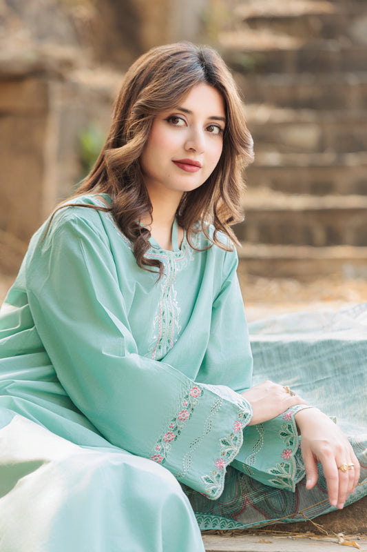 ZAIB Embroidered 3-PC Lawn Dress