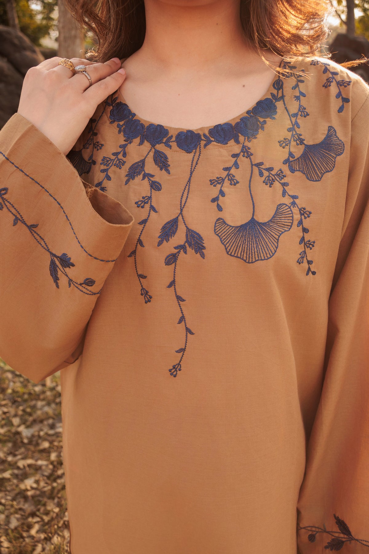 LAVENA Embroidered 3-PC Lawn Dress