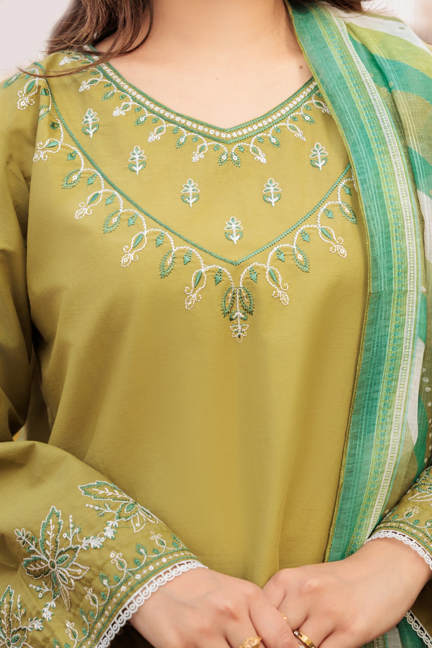 RUBINA Embroidered 3-PC Lawn Dress