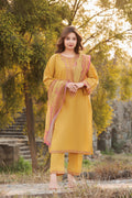 WANYA Embroidered 3-PC Lawn Dress