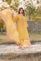 WANYA Embroidered 3-PC Lawn Dress
