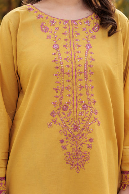 WANYA Embroidered 3-PC Lawn Dress