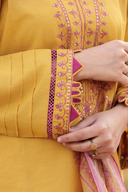 WANYA Embroidered 3-PC Lawn Dress