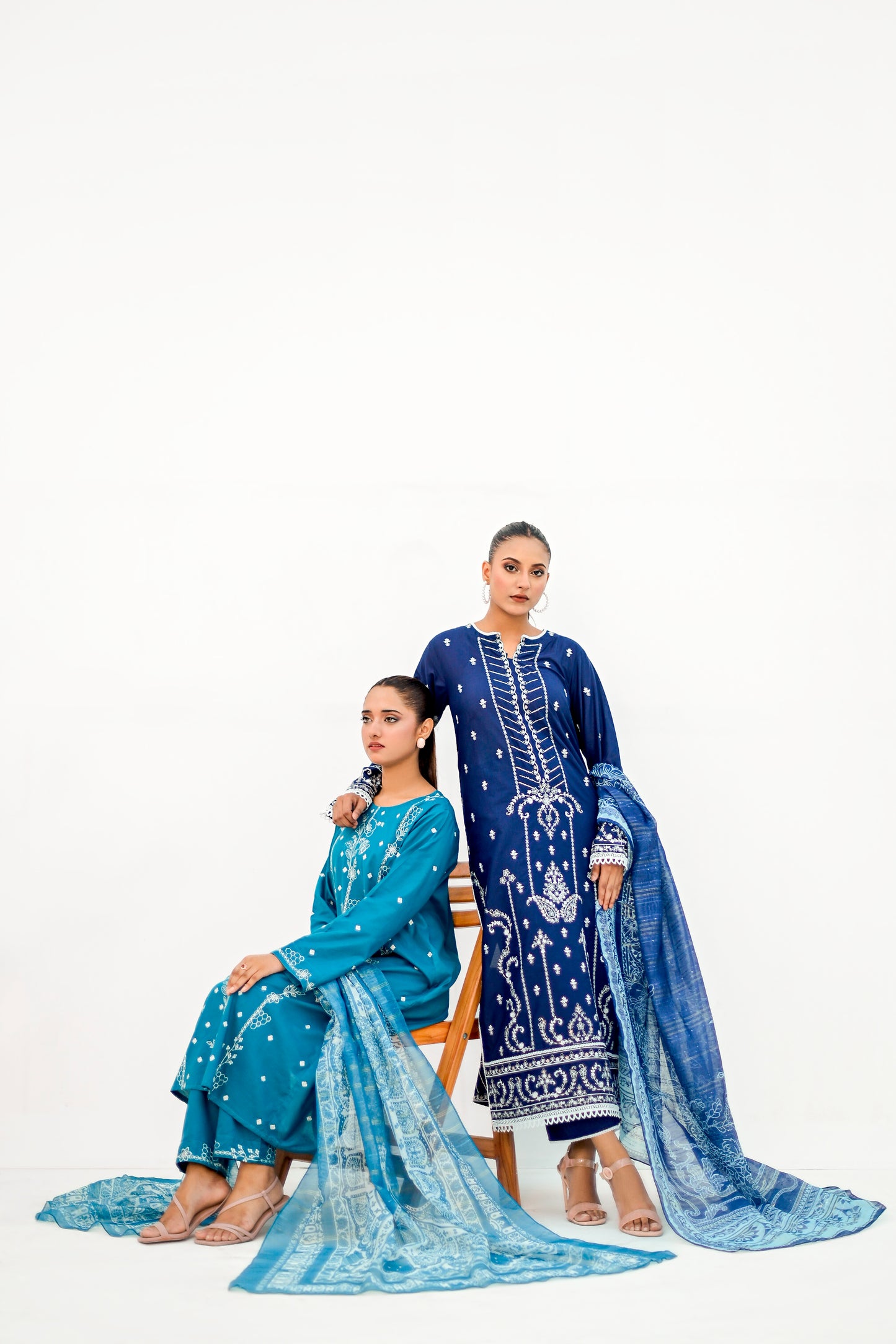 KOYAL 3pc Stitched Embroidered Lawn  Dress
