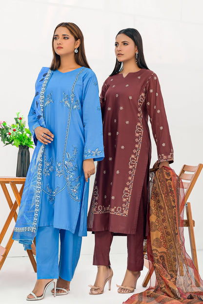 CHINAR Lawn Embroidered Dress
