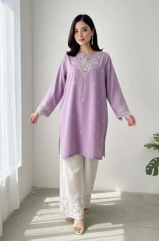 Saiyaara - Embroidered2-PC Khaddar Dress