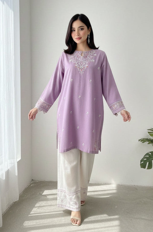 Saiyaara - Embroidered2-PC Khaddar Dress