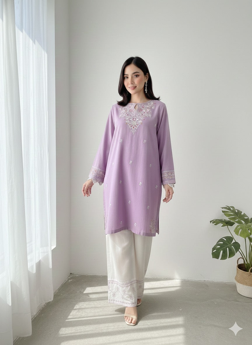 Saiyaara - Embroidered2-PC Khaddar Dress