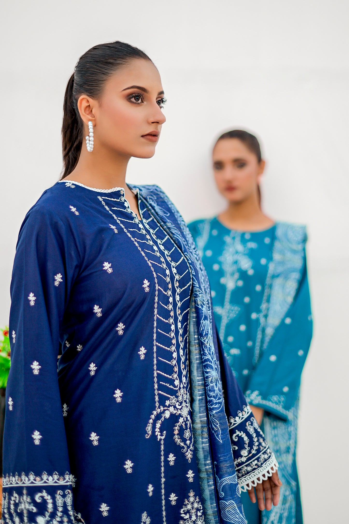 KOYAL 3pc Stitched Embroidered Lawn  Dress