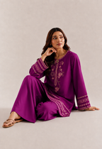 Radiant Fuchsia Embroidered Lawn 2 Piece
