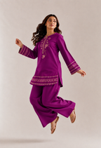 Radiant Fuchsia Embroidered Lawn 2 Piece