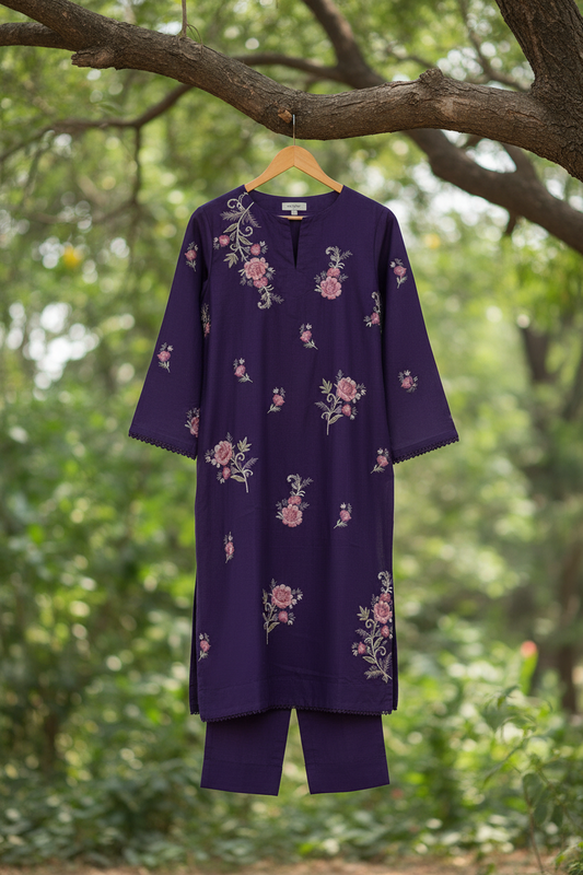 Ayra - Embroidered2-PC Khaddar Dress