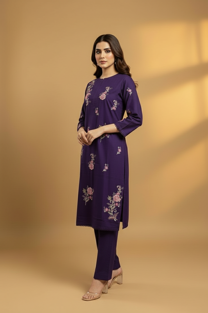 Ayra - Embroidered2-PC Khaddar Dress