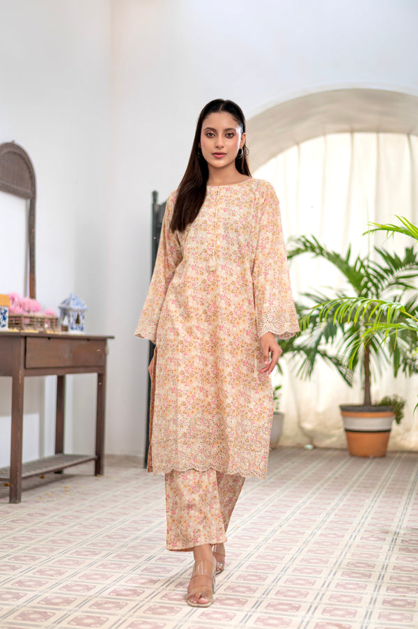ELENA Embroidered 2-PC Lawn Dress