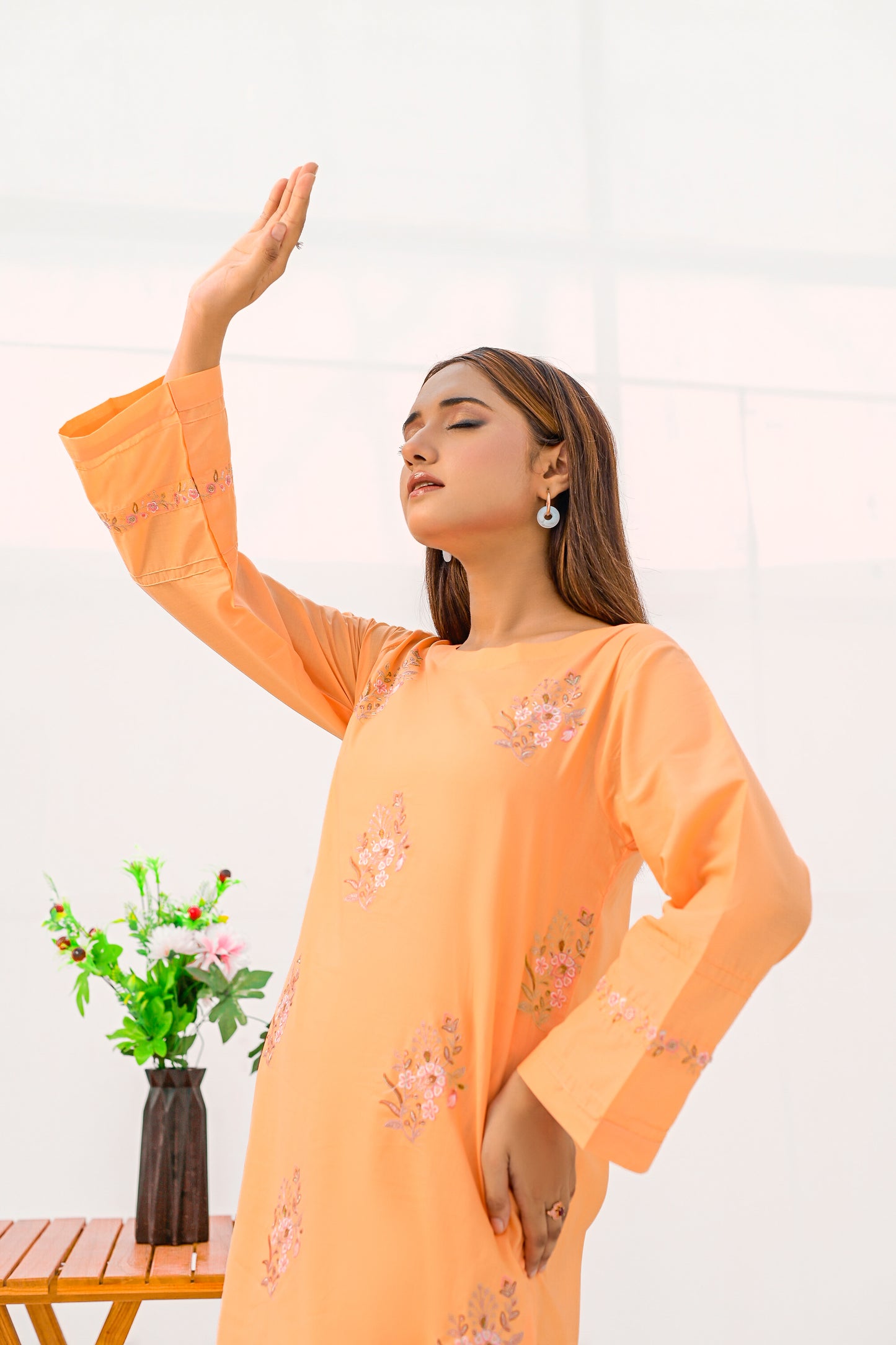 ZOHRA Lawn Embroidered Dress 2 pec