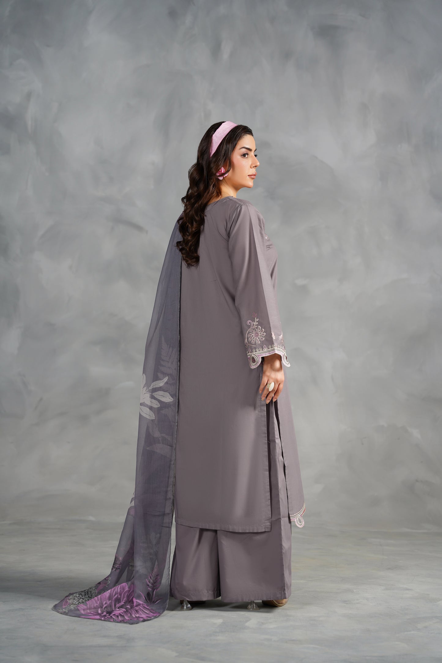VIVA Embroidered 3-PC Lawn Dress