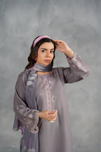 VIVA Embroidered 3-PC Lawn Dress