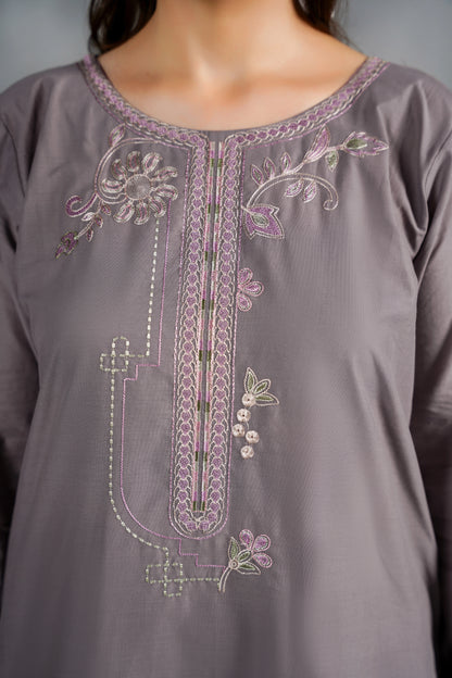 VIVA Embroidered 3-PC Lawn Dress