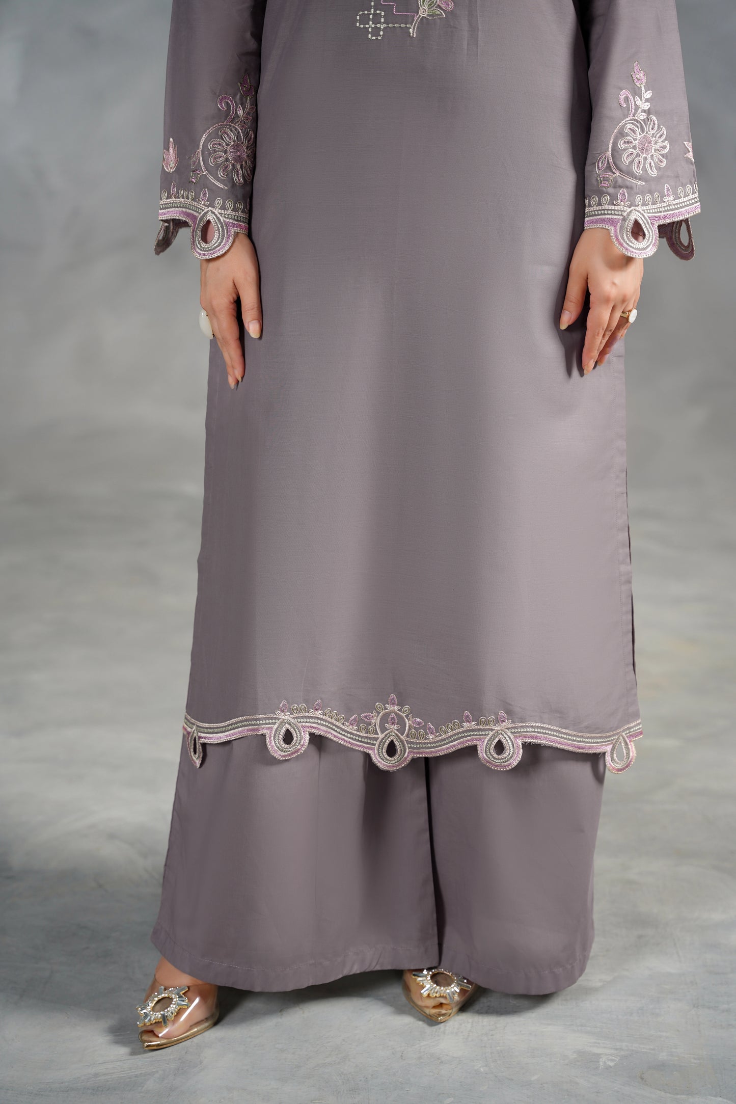 VIVA Embroidered 3-PC Lawn Dress